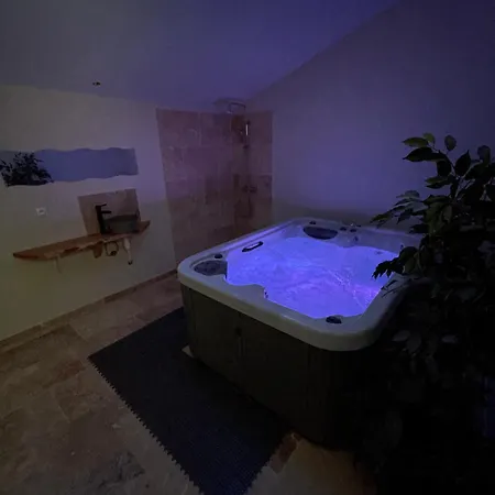 Detente Jacuzzi 빌라 Saint-Etienne-de-Fougeres